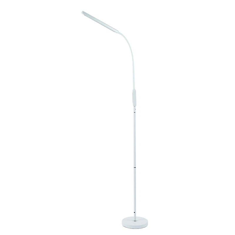 white floor lamp