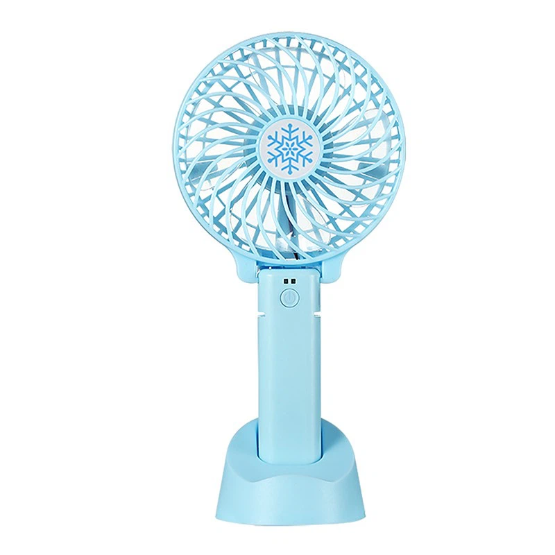 blue chargeable fan